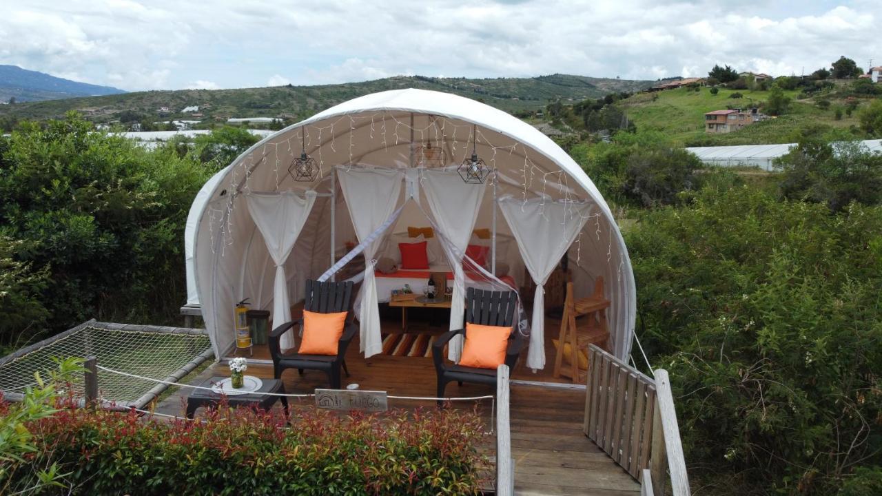 Origen Glamping En Вилья-де-Лейва Экстерьер фото